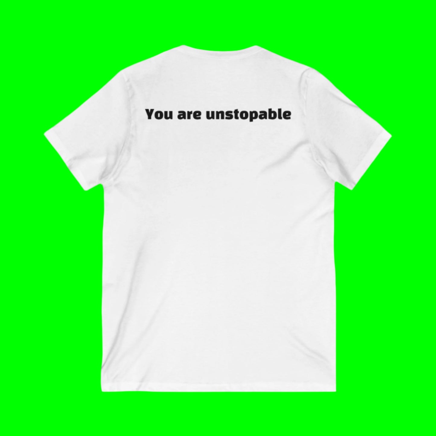 Unisex Jersey Short Sleeve V-Neck Tee